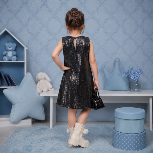 Black Sequin Dress