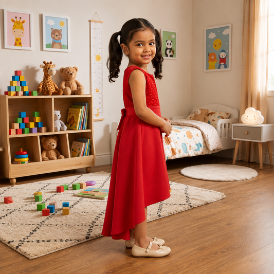 Girls High Low Party Dress – Stylish Kids Wear