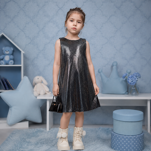Black Sequin Dress