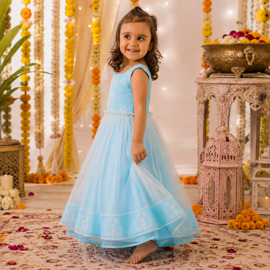 Lucknowi Embroidered Dress